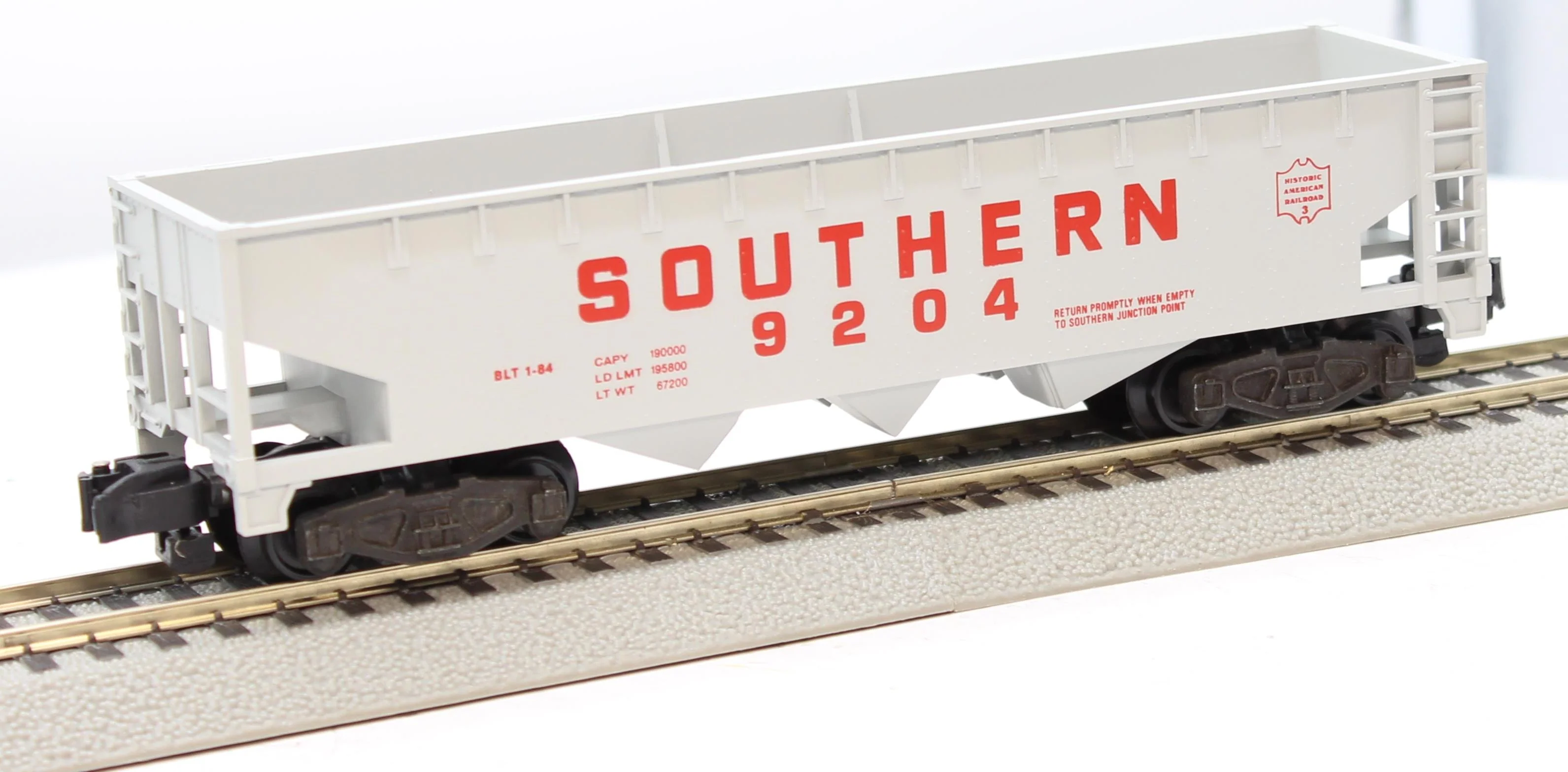 American Flyer 4-9204 SOUTHERN Hopper Car S Scale Like New - Image 2