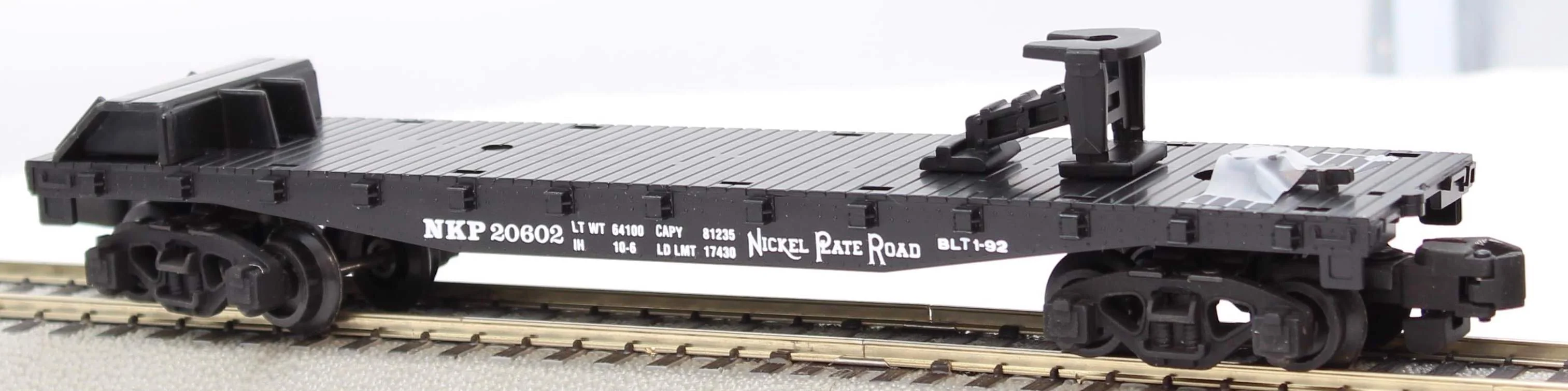 American Flyer 6-48479 NPR NKP 20602 Flat Car S SCALE [Missing Trailer] Like New - Image 2