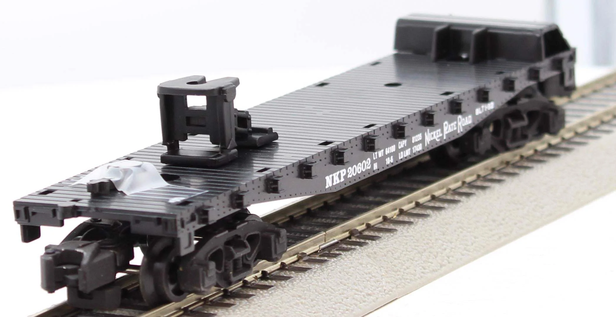 American Flyer 6-48479 NPR NKP 20602 Flat Car S SCALE [Missing Trailer] Like New - Image 3