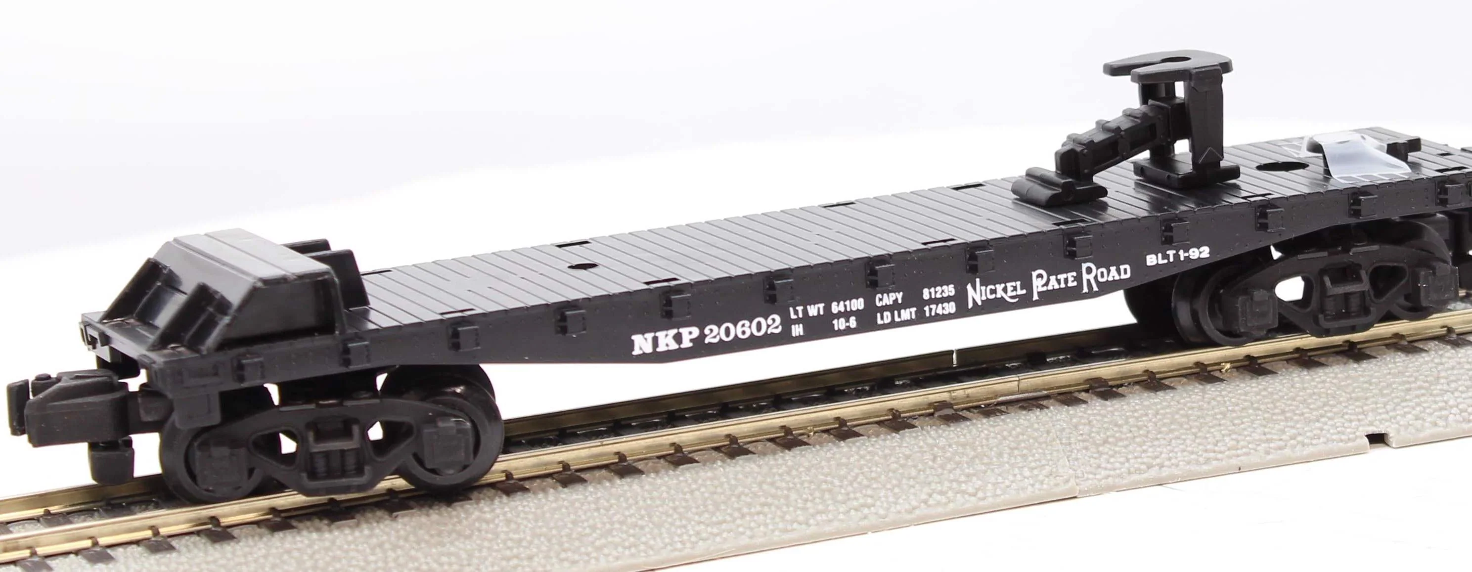 American Flyer 6-48479 NPR NKP 20602 Flat Car S SCALE [Missing Trailer] Like New - Image 5