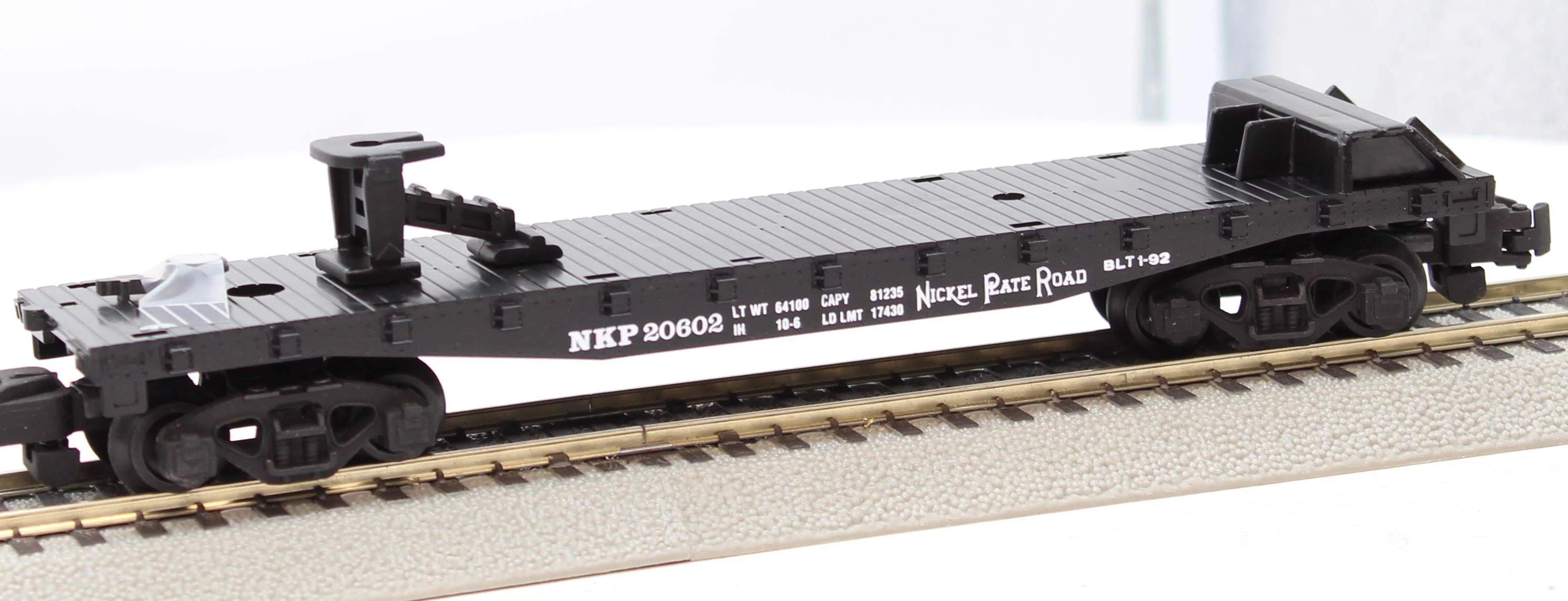 American Flyer 6-48479 NPR NKP 20602 Flat Car S SCALE [Missing Trailer] Like New - Image 6