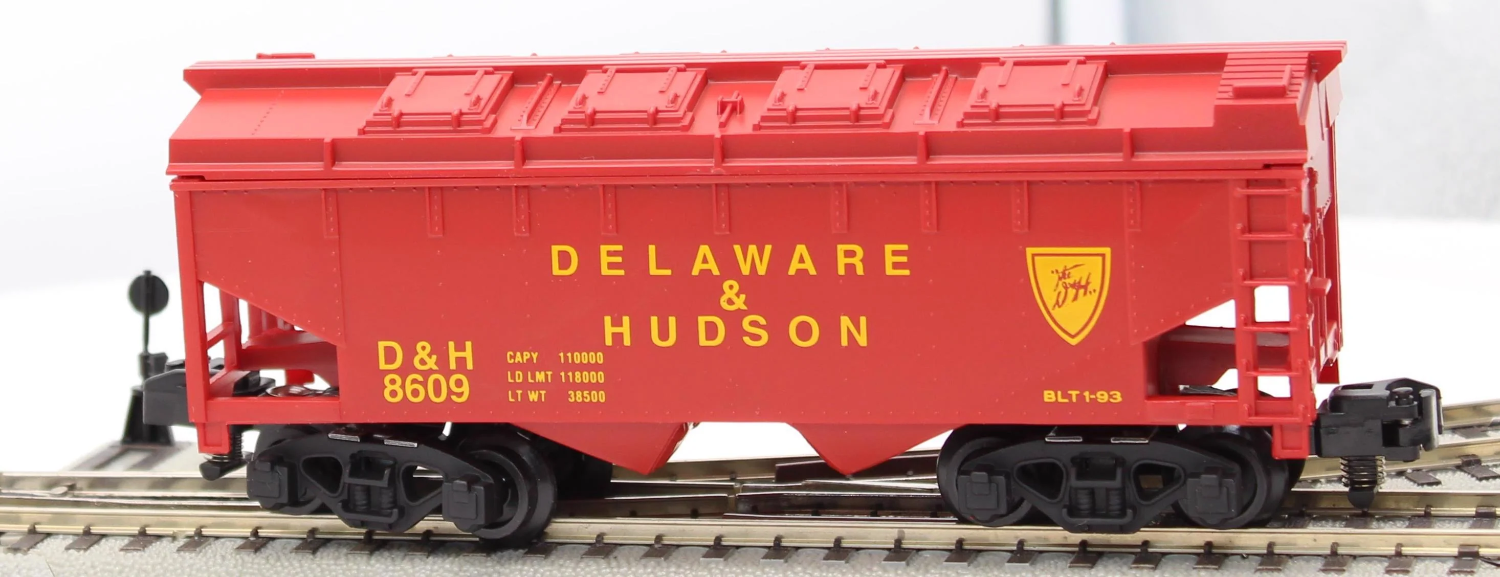 American Flyer 6-48609 DELAWARE AND HUDSON Covered Hopper S Scale Like New - Image 4