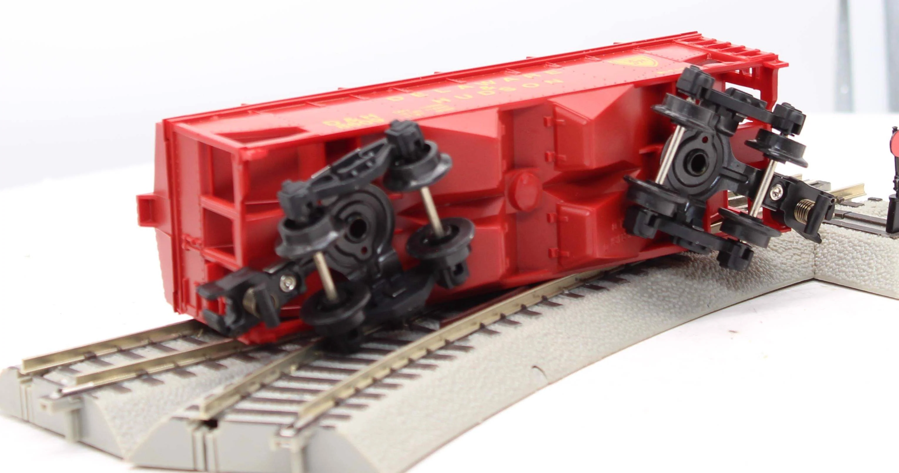 American Flyer 6-48609 DELAWARE AND HUDSON Covered Hopper S Scale Like New - Image 7