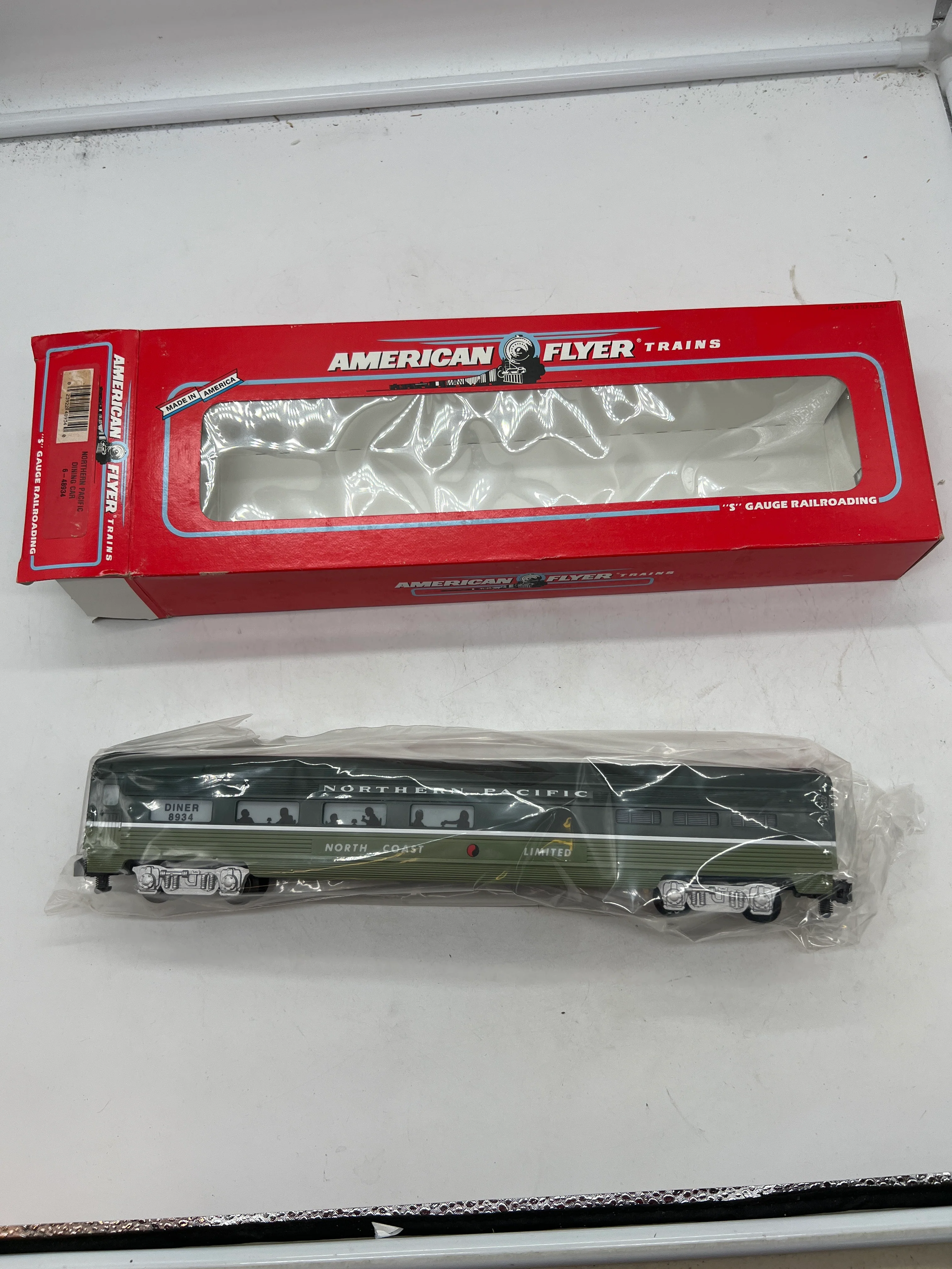 American Flyer Lionel 6-48934 Northern Pacific North Coast Limited dining car S SCALE NEW - Image 2