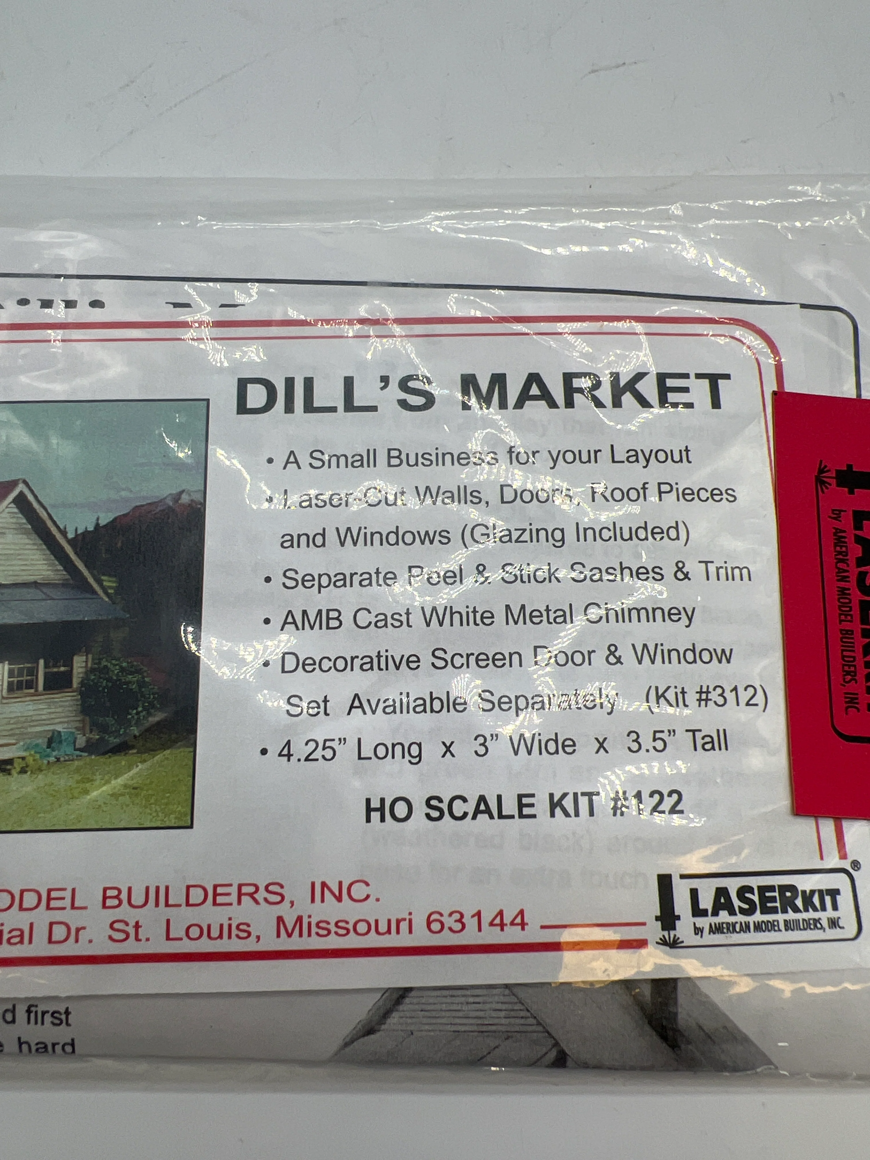 American Model Builders Kit 122: Dills Market Building Kit HO SCALE NEW - Image 2