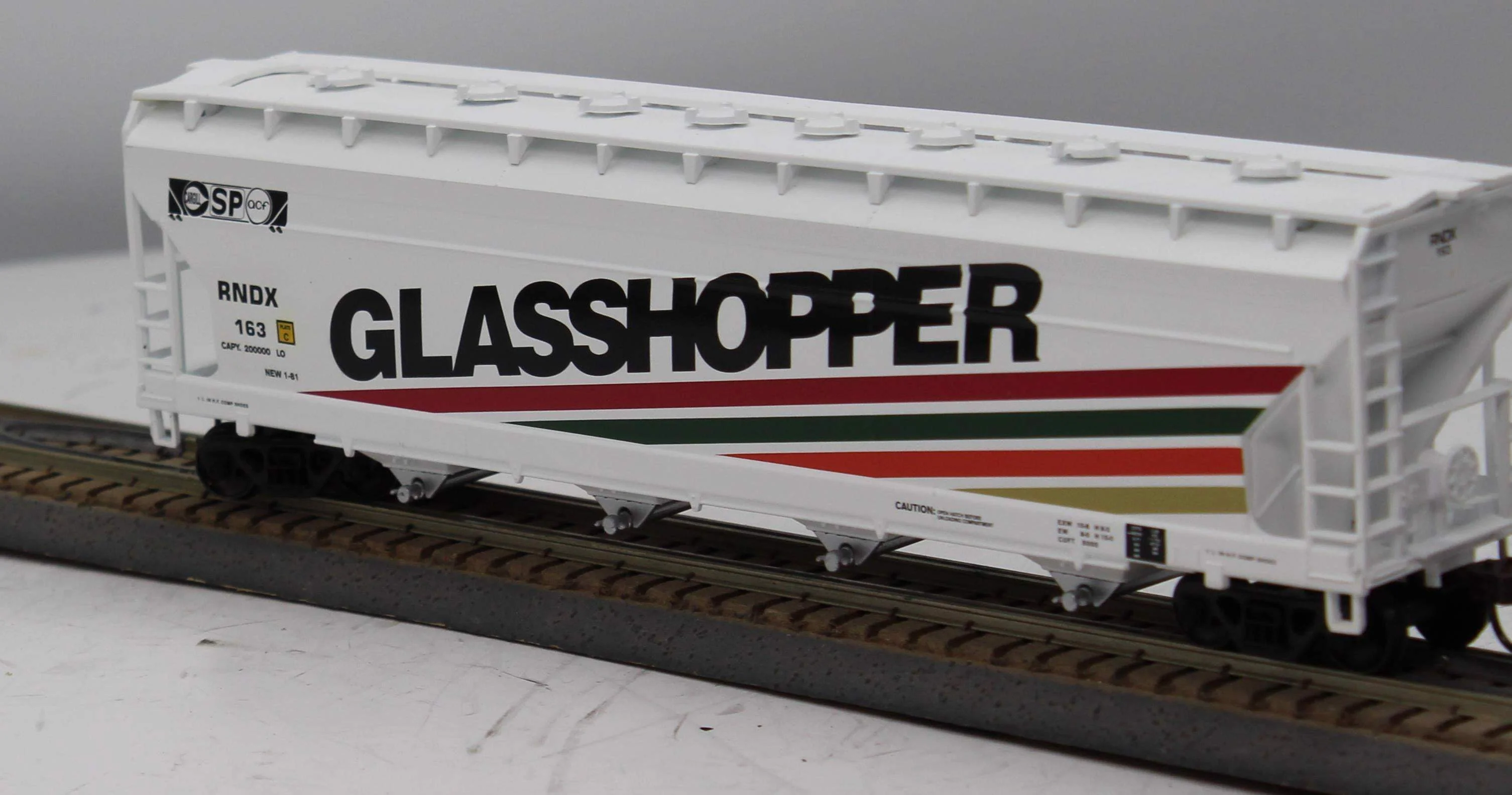 Athearn 7202 GLASSHOPPER ACF Centerflow Hopper Athearn Trains RNDX 163 HO Scale Like New - Image 5