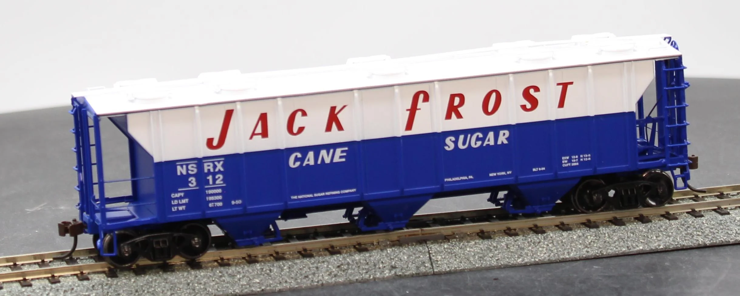 Athearn 93729 HO Scale Jack Frost Sugar PS 2893 Covered Hopper 312 NEW - Image 2