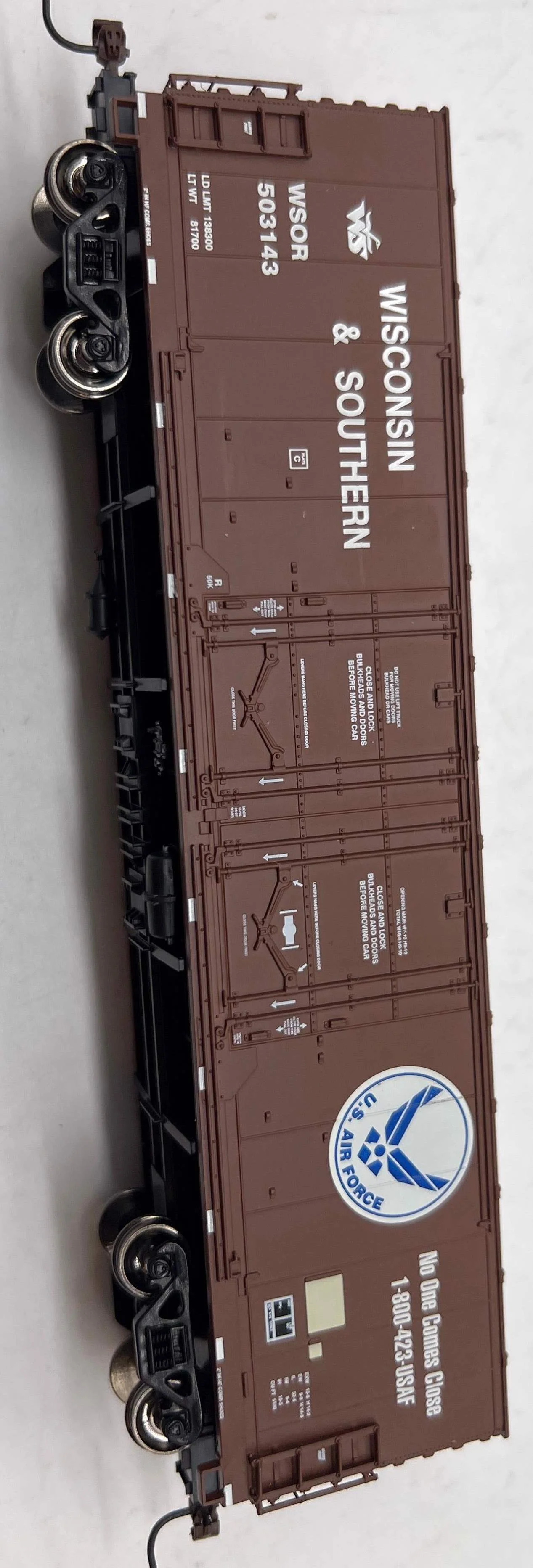 Athearn ATH96924 Wisconsin & Southern 503143 US Air Force No One Come Close HO Scale Like New - Image 2