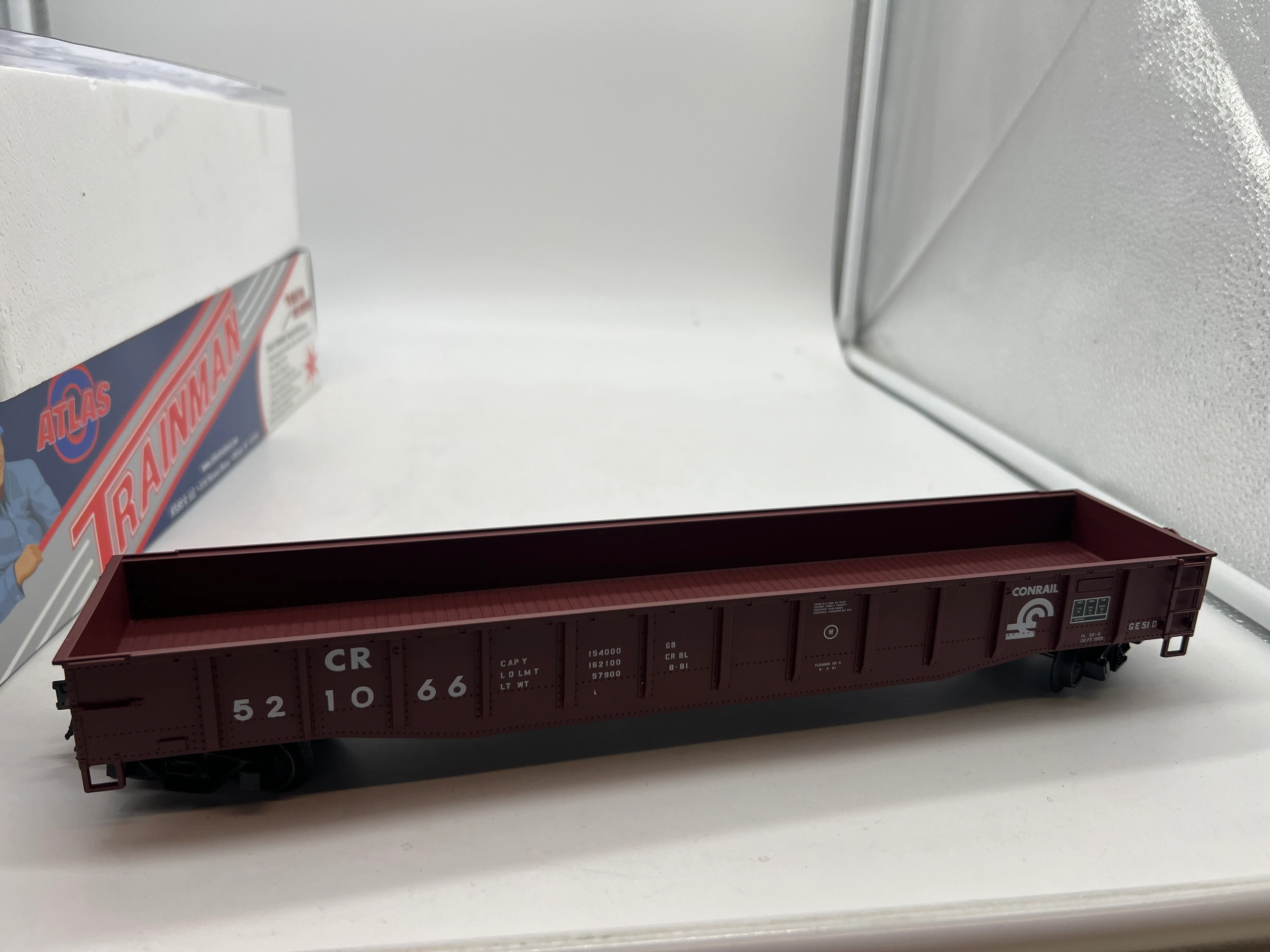 Atlas 0632-2  52 6 Conrail Gondola  3 Rail O SCALE Like New - Image 2
