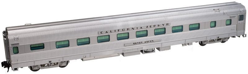 Atlas 3001187-1 California Zephyr Denver Rio Grande Western D&RGW "Silver Aspen" 16 Section Sleeping Car 3 RL O Scale NEW