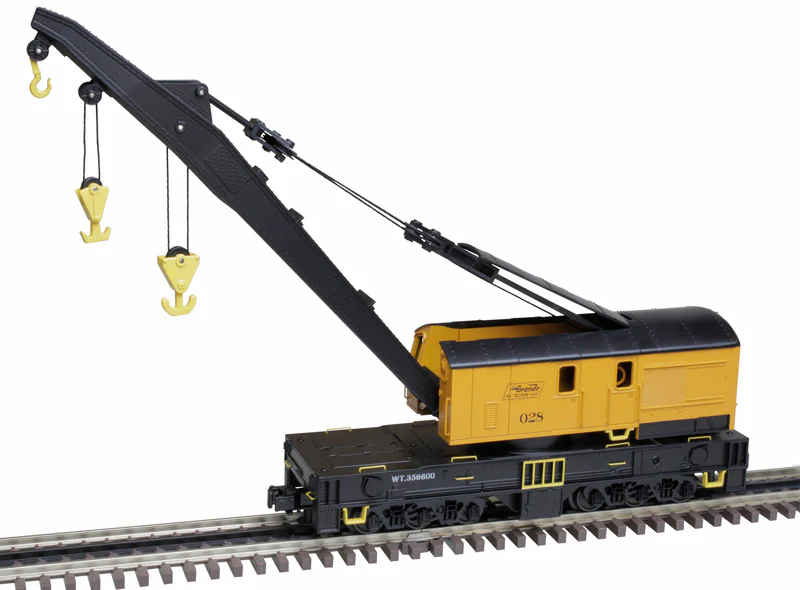 Atlas 3001240 Rio Grande Premier Crane Car AND 3001246 Crane Tender (Set of 2) O Scale limited NEW - Image 2