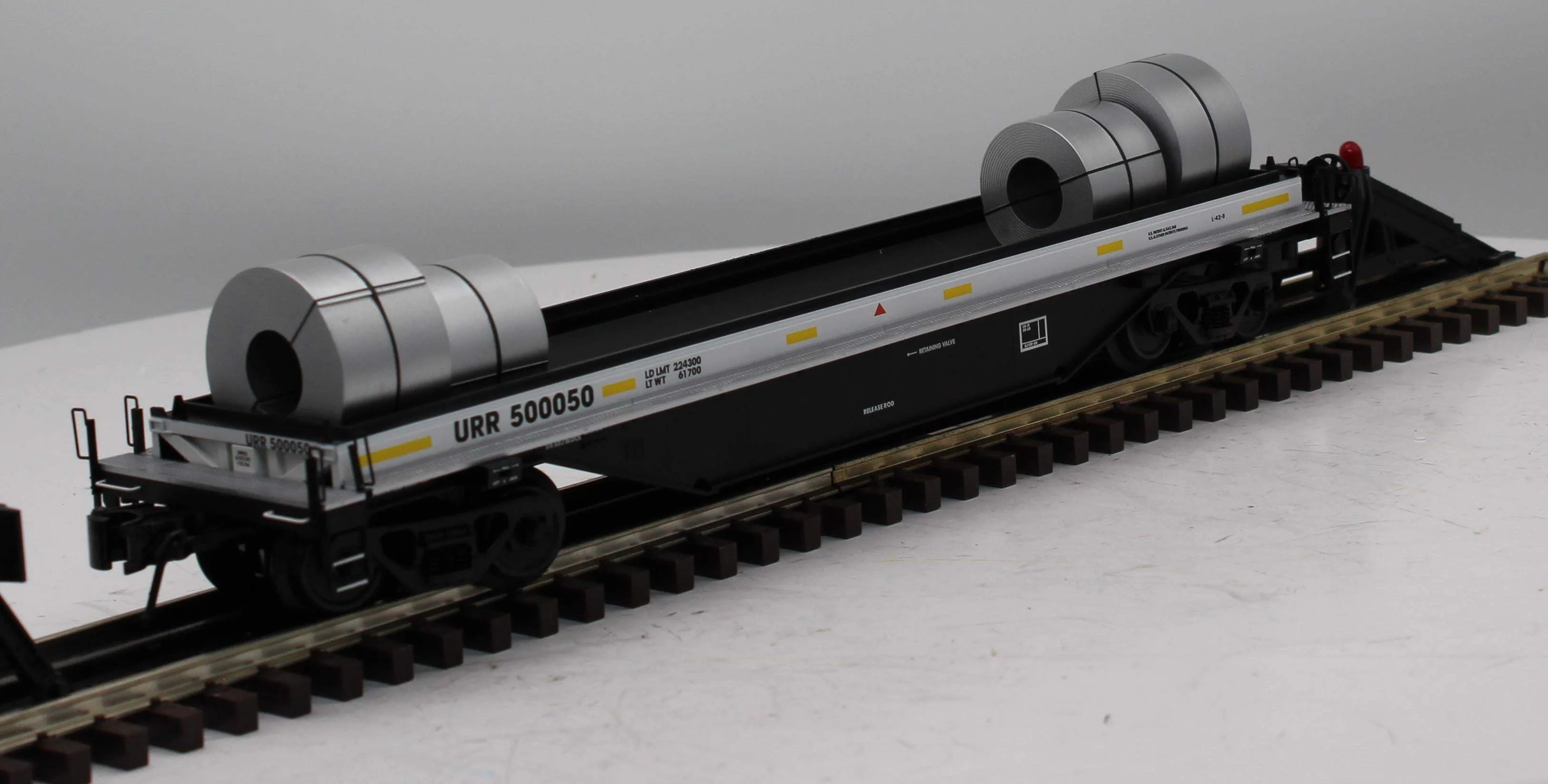 Atlas 3001725-2 UNION RAILROAD 42' Coil Steel Car O Scale limited Like New - Image 7