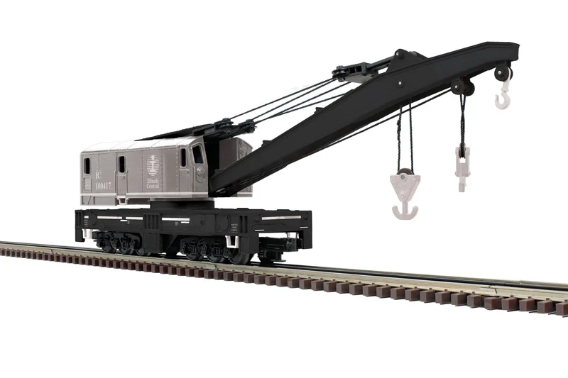Atlas 3001744 Illinois Central Crane Car AND 3001750 Tender PREMIER (Set of 2) LIMITED O Scale NEW - Image 2