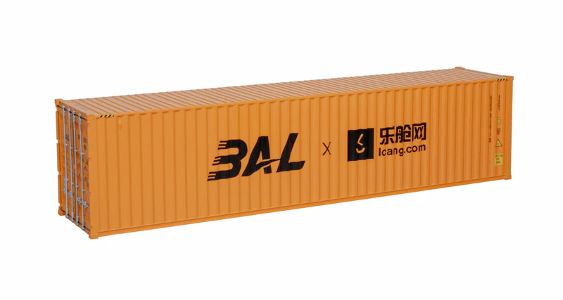 Atlas 3002581-5 BAL 40' High-Cube Containers Orange/Black limited O SCALE NEW