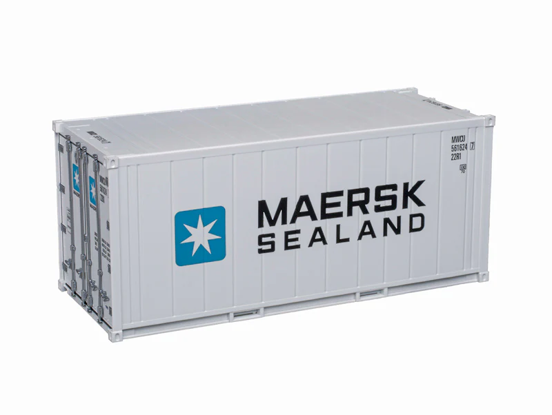 Atlas 3002591-6 MAERSK 20' Refrigerated Container #MWCU 5616530 limited  O Scale NEW