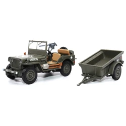 Atlas 3002658 Military Vehicle Willys Jeep 1/4-Ton Utility Truck with Trailer 1/43 Scale O SCALE LIMITED NEW