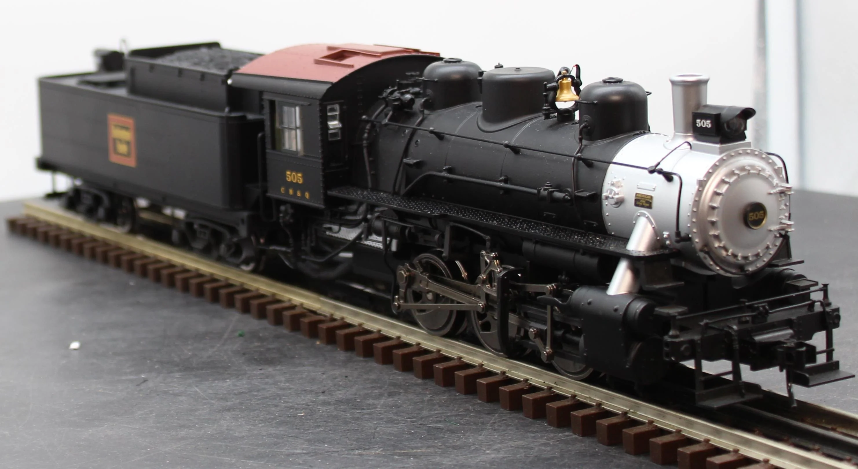 Atlas 3701-2 USRA 0-6-0 Steam locomotive and Tender Burlington #505  O SCALE Like New - Image 2