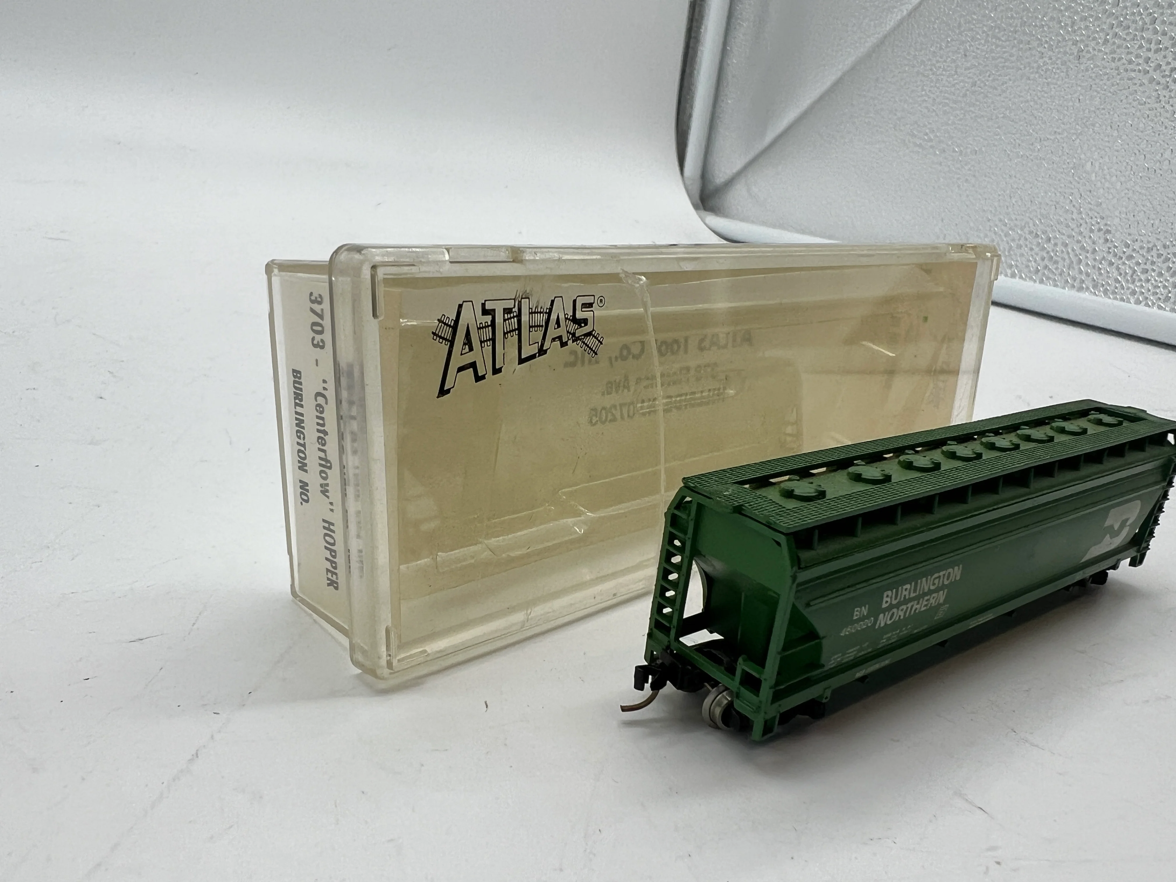 Atlas 3703 Burlington Northern Hopper N SCALE Like New Damaged Box - Image 3