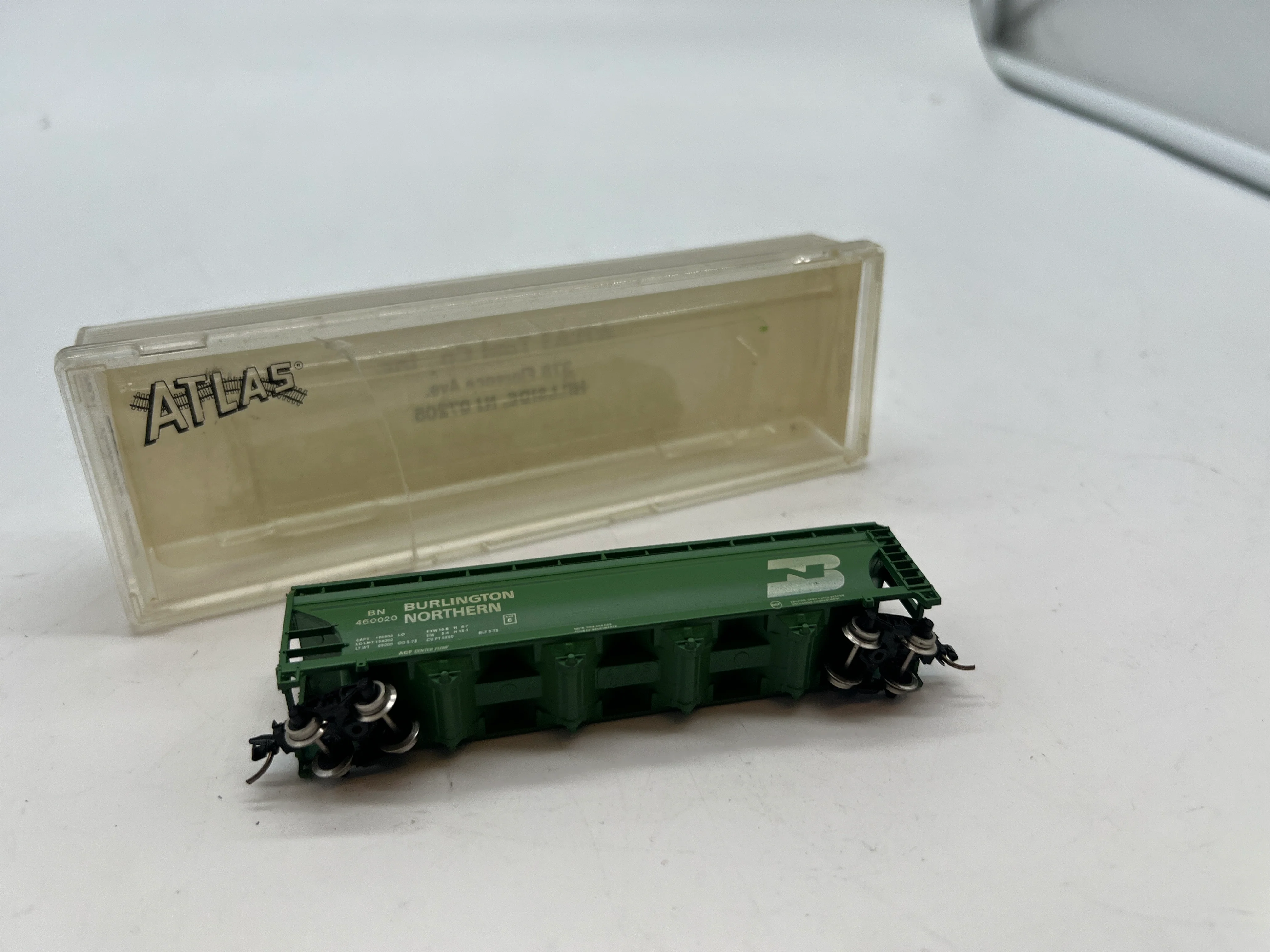 Atlas 3703 Burlington Northern Hopper N SCALE Like New Damaged Box - Image 4