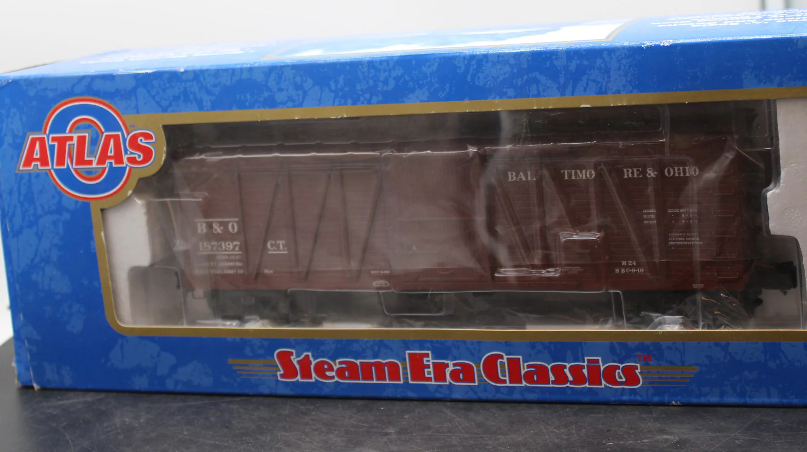 Atlas 6451-4 Steam Era Classics Baltimore Ohio B&O Single Sheathed Boxcar 3 RL O SCALE NEW - Image 4
