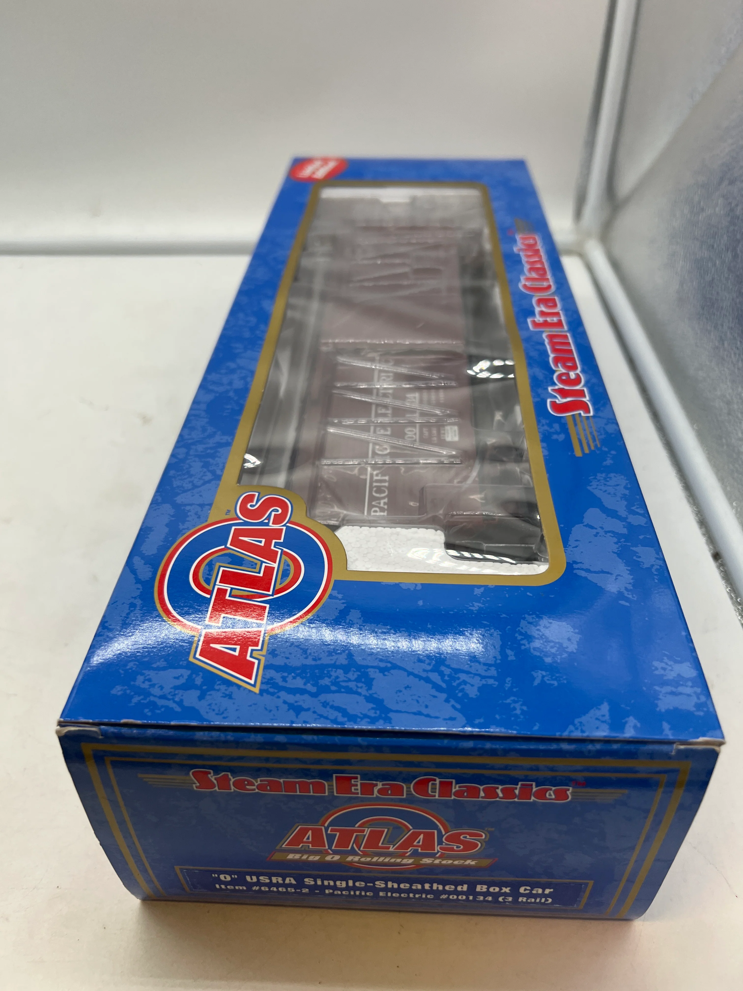 Atlas 6465-2 USRA Single-Sheathed Box Car Pacific Electric CA #00134 C-10 O SCALE NEW - Image 2