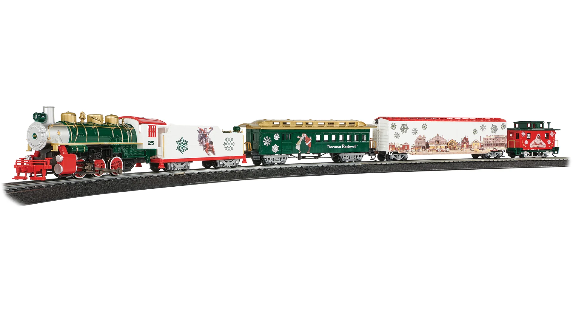 Bachmann 00774 NORMAN ROCKWELL CHRISTMAS EXPRESS train set limited HO SCALE NEW