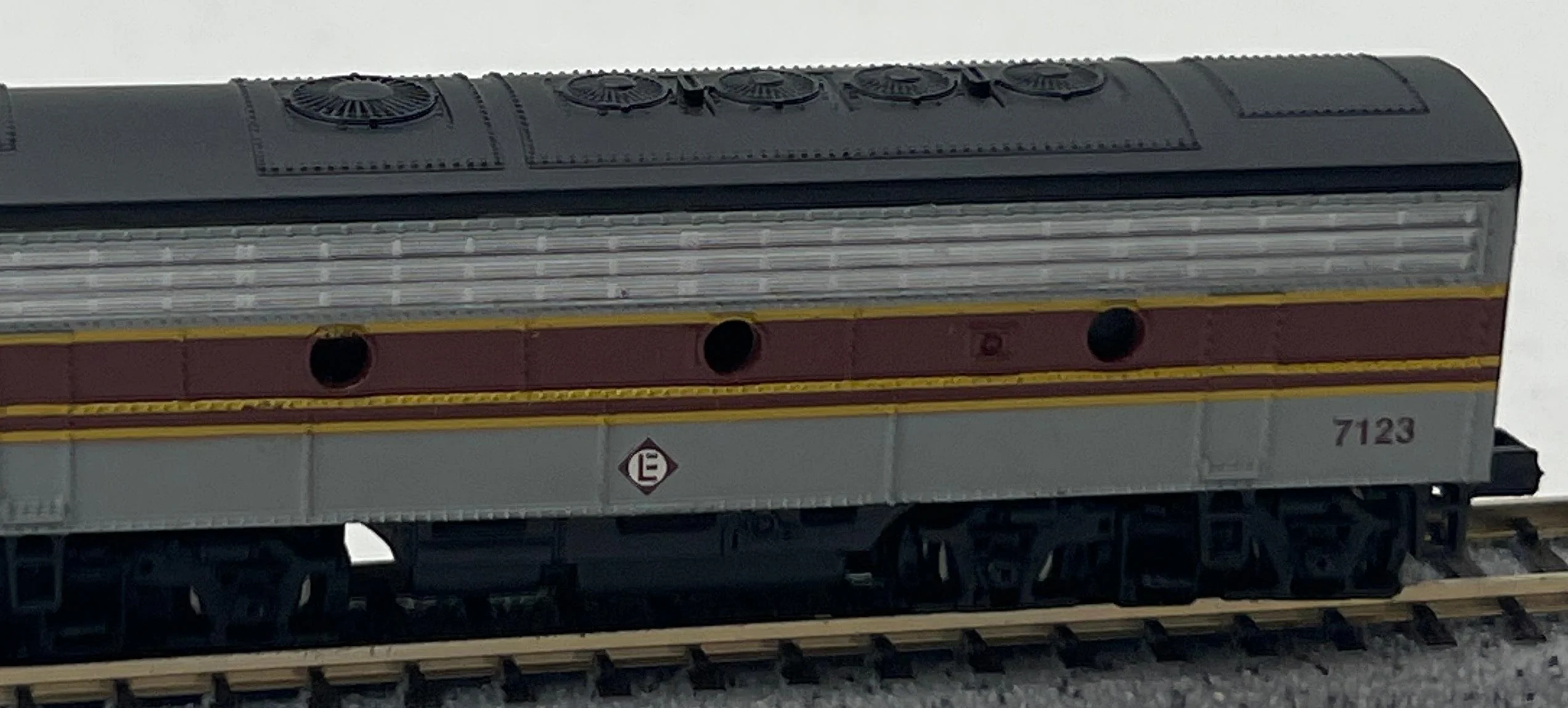 Bachmann 11954 N Scale 11259 Erie Lackawanna EMD F7B 313B Like New