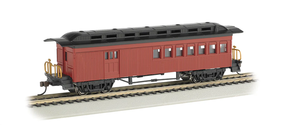 Bachmann 13502 COMBINE (1860-1880 ERA) - PAINTED UNLETTERED RED HO SCALE Used Excellent