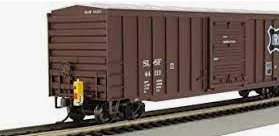 Bachmann 14908 50' OUTSIDE BRACED BOX CAR WITH FLASHING END OF TRAIN DEVICE - FRISCO #44213 HO SCALE NEW - Image 2