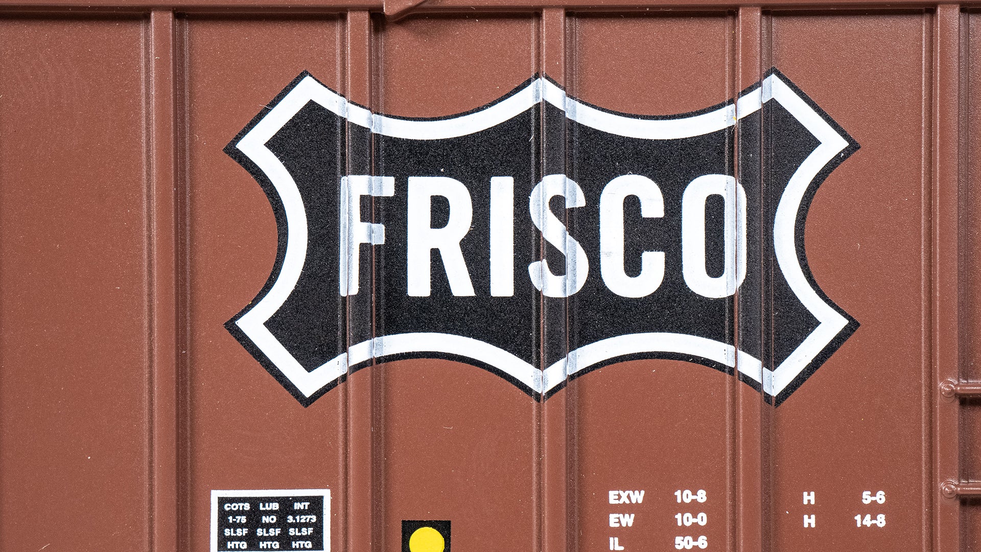 Bachmann 14908 50' OUTSIDE BRACED BOX CAR WITH FLASHING END OF TRAIN DEVICE - FRISCO #44213 HO SCALE NEW - Image 8