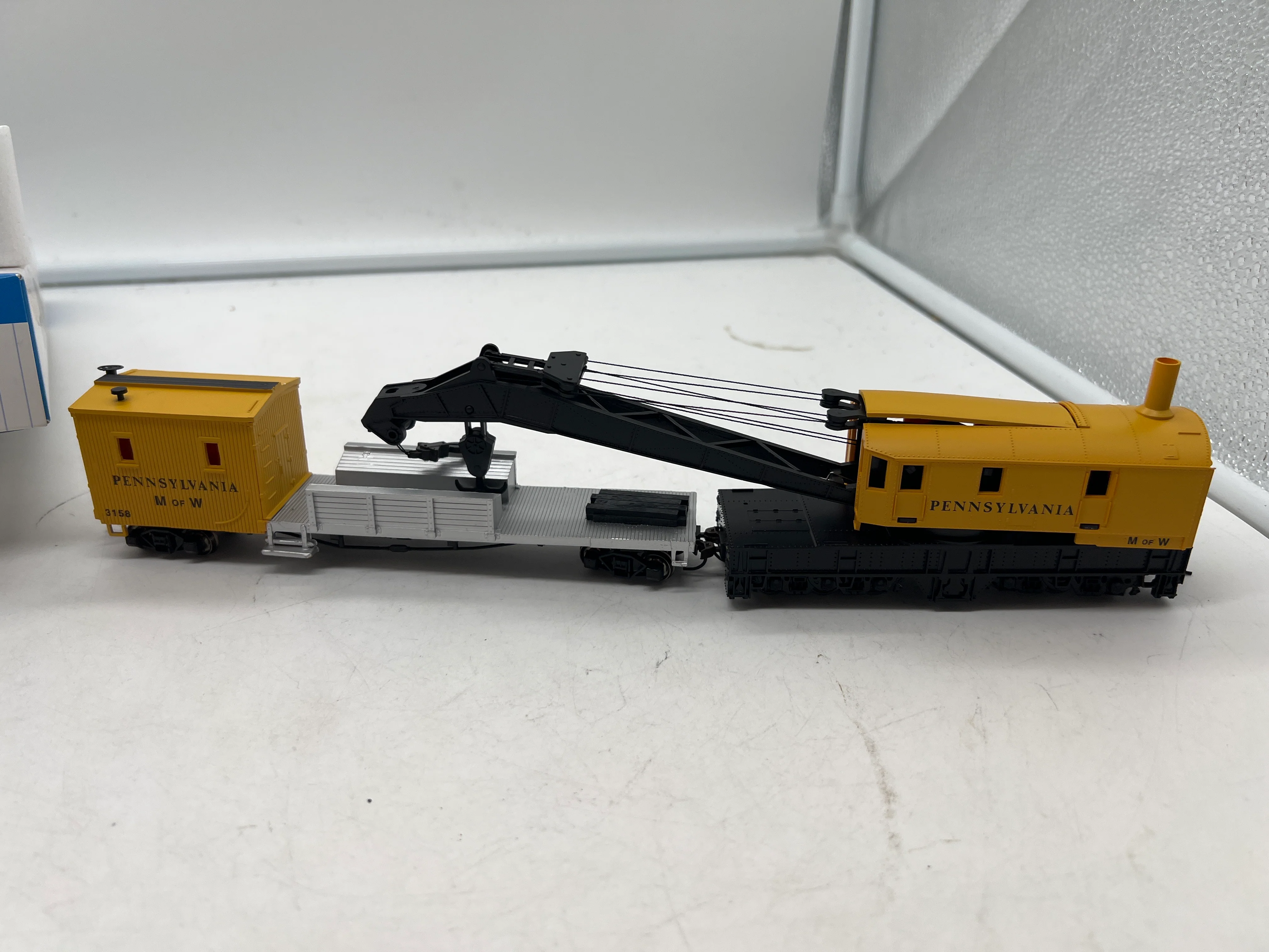 Bachmann 16114 250-TON STEAM CRANE & BOOM TENDER - PENNSYLVANIA HO SCALE Like New - Image 3