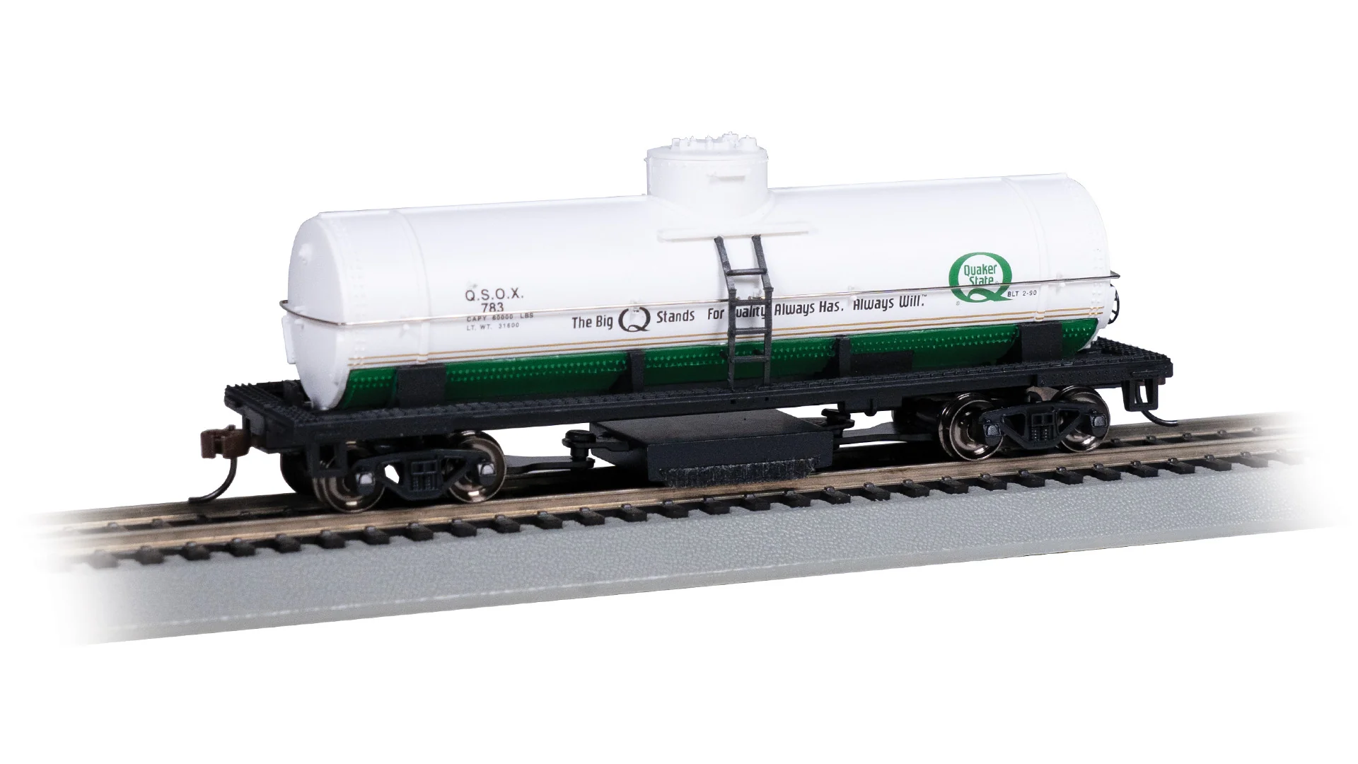 Bachmann 16307 40' TRACK-CLEANING TANK CAR - QUAKER STATE #783 HO SCALE NEW - Image 5