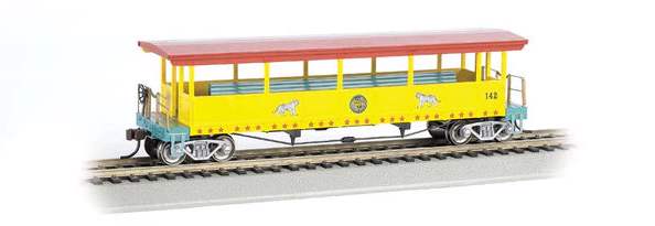 Bachmann 16602 RINGLING BROS. AND BARNUM & BAILEY CIRCUS Open-Sided Excursion Car HO Scale NEW