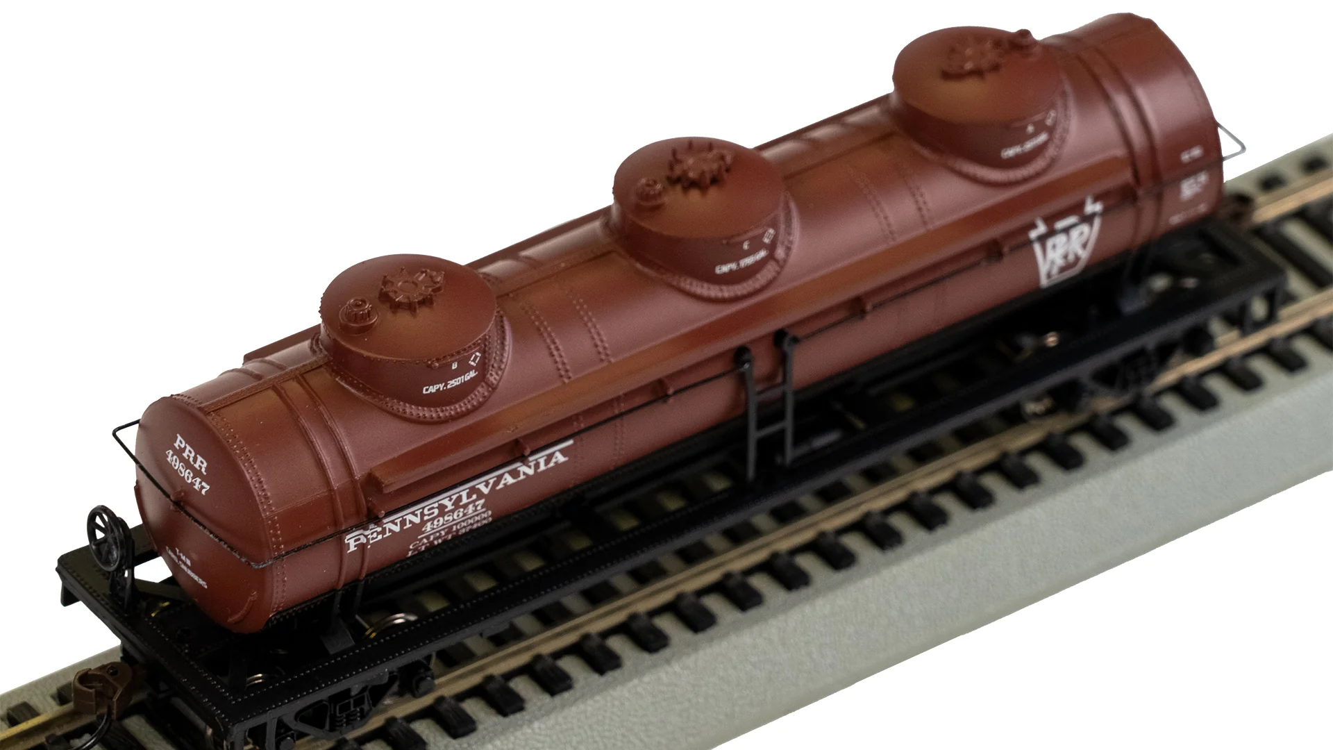 Bachmann 17108 40' THREE DOME TANK CAR - PENNSYLVANIA PRR #498647 HO SCALE NEW - Image 3