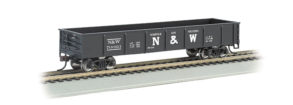 Bachmann 17207 Norfolk & Western N&W 40' Gondola #70063 HO Scale