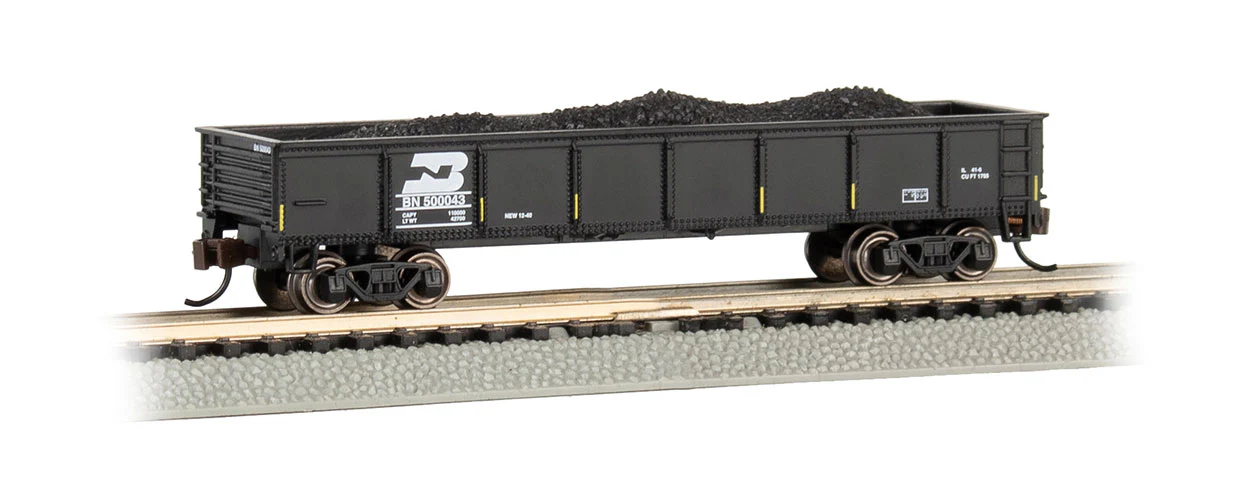 Bachmann 17252 40' GONDOLA - BURLINGTON NORTHERN #500043 N SCALE NEW