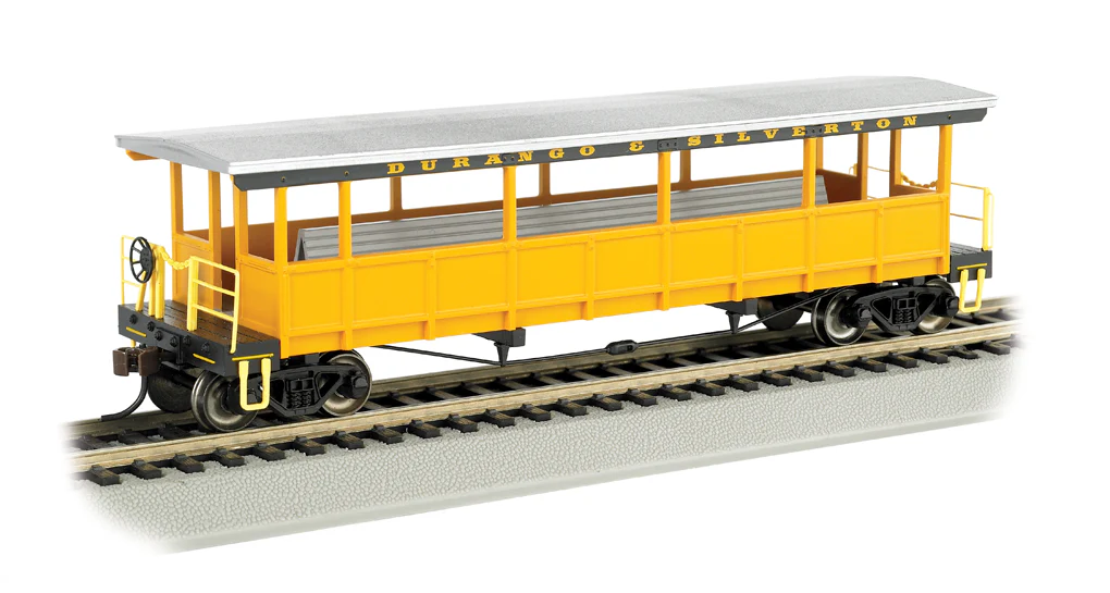 Bachmann 17431, 17432 Durango & Silverton Open-Sided Excursion Car Set (Set of 2) HO Scale NEW - Image 3
