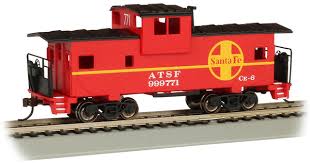Bachmann 17704 Santa Fe Red 36' Wide-Vision Caboose #999771 HO Scale MC