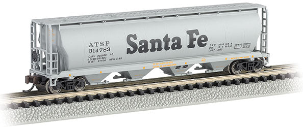 Bachmann 19152 4 BAY CYLINDRICAL GRAIN HOPPER - SANTA FE #314783 N SCALE NEW - Image 4