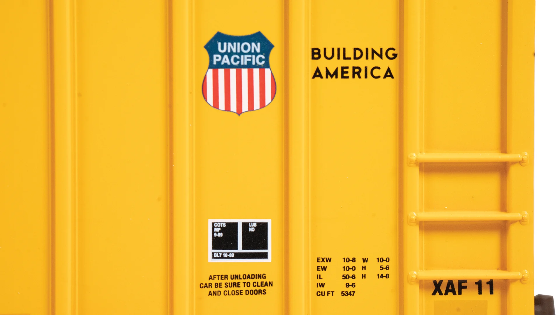 Bachmann 19615 50'6" OUTSIDE BRACED SLIDING DOOR BOX CAR - UNION PACIFIC #357006 HO SCALE NEW - Image 5