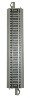 Bachmann 44581 9" STRAIGHT - GRAY ROADBED (H NICKEL SILVER) HO SCALE NEW