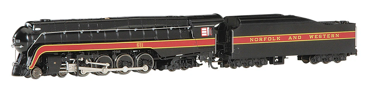 Bachmann 53253 Norfolk and Western N&W J Class 4-8-4 Locomotive #611 with DCC N Scale