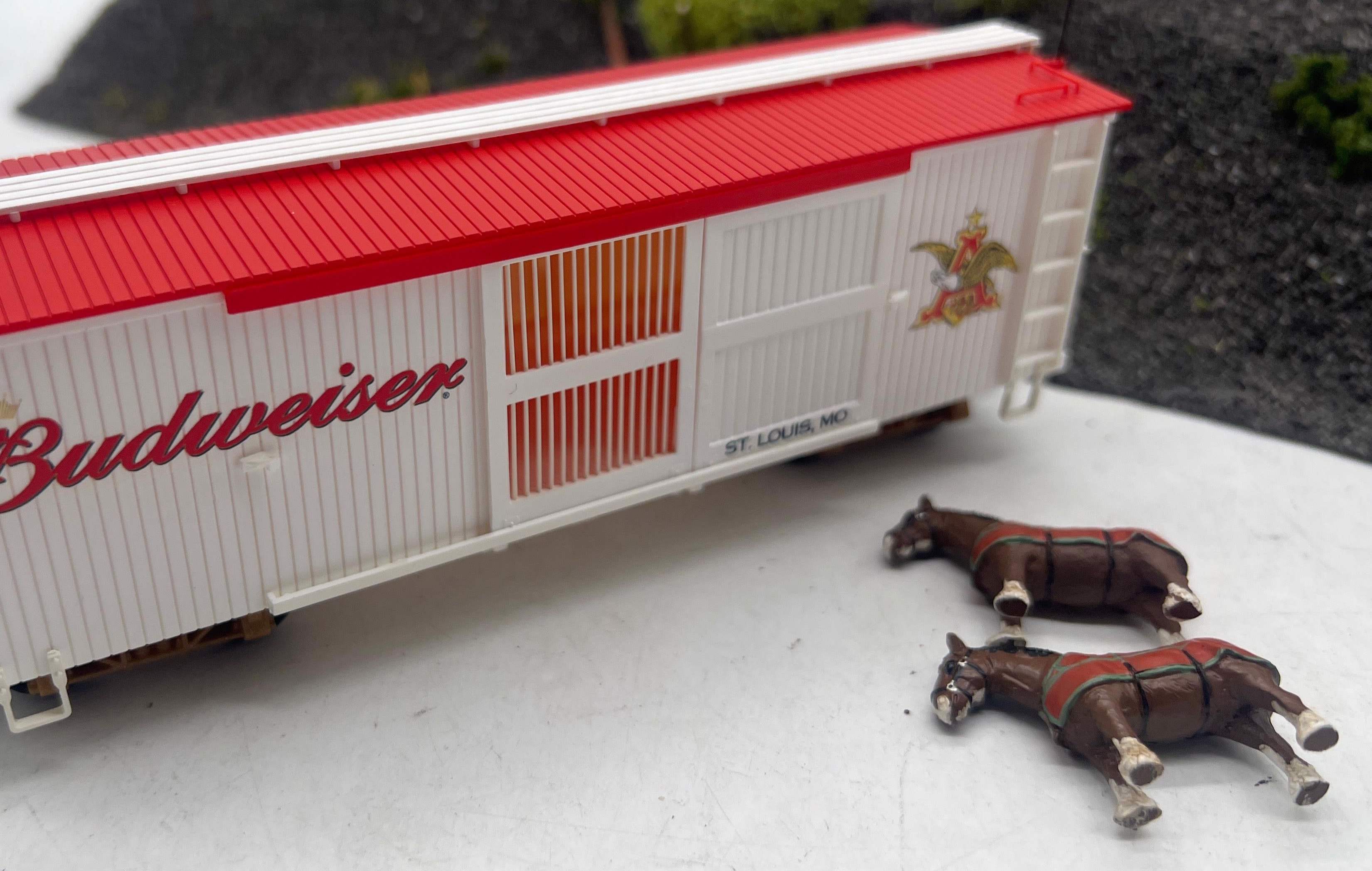 Bachmann ABCSLM Hawthorne Village/ Bradford Exchange Stock Car with 2 Clydesdales HO/ On30 Scale Like New No Box - Image 5