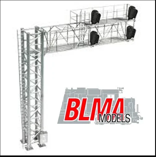 BLMA Models 4030 Modern Cantilever Left Hand Signal Bridge w/ LEDs HO SCALE NEW