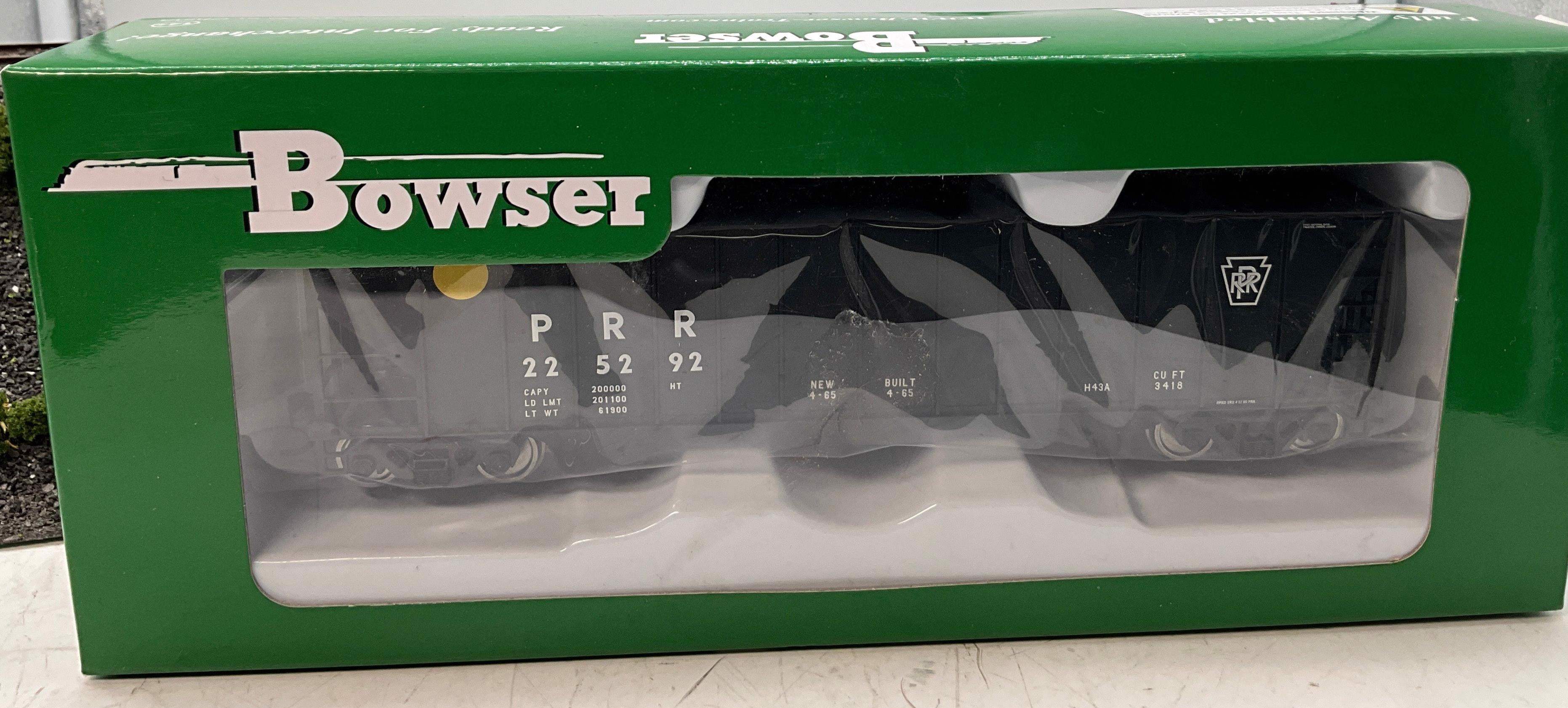 Bowser 42387 PENNSYLVANIA RAILROAD 100-Ton 3-Bay Open Hopper #225013 HO Scale NEW