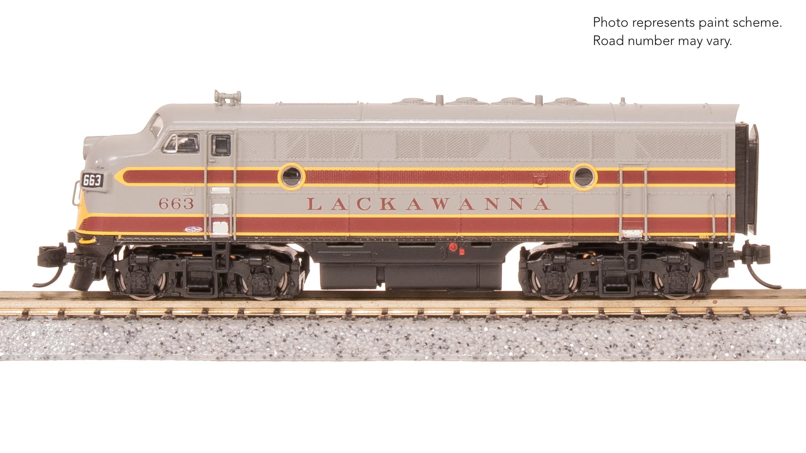Broadway Limited 9227 EMD F3A Lackawanna DLW 664 Diesel Locomotive As Appears Today DCC-Ready N SCALE Like New - Image 2