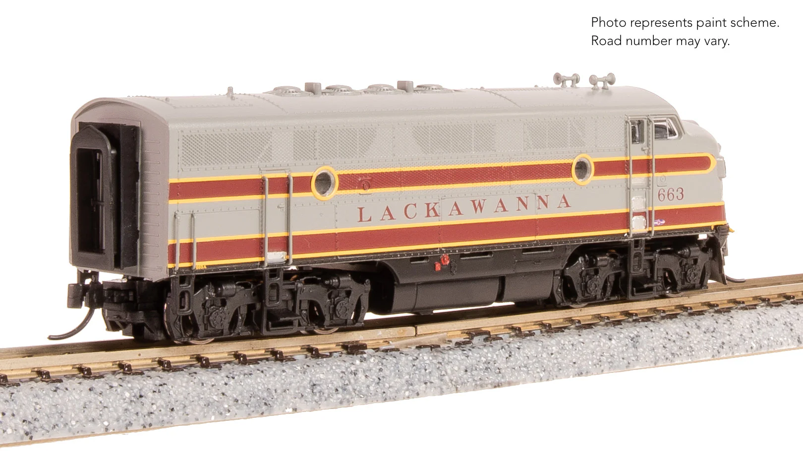 Broadway Limited 9227 EMD F3A Lackawanna DLW 664 Diesel Locomotive As Appears Today DCC-Ready N SCALE Like New - Image 4