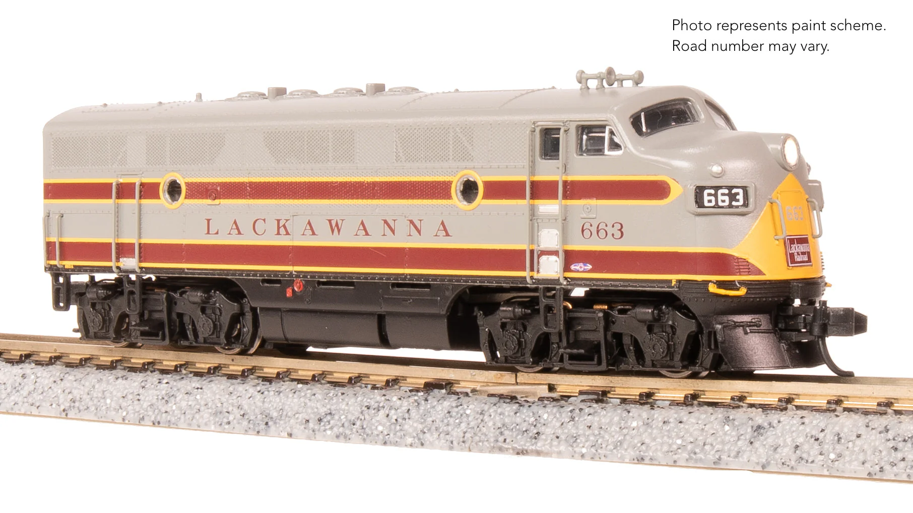 Broadway Limited 9227 EMD F3A Lackawanna DLW 664 Diesel Locomotive As Appears Today DCC-Ready N SCALE Like New - Image 7