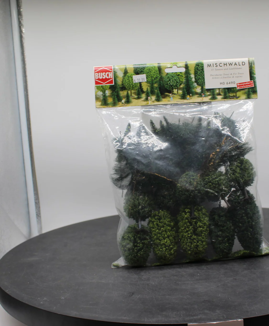 Busch 6490 deciduous pine tree assortment 35 HO SCALE NEW