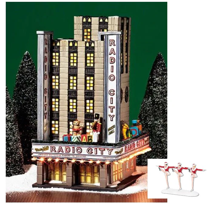 Department 56 56.58924 Radio City Music Hall AND 56.58991 The Radio City Rockettes